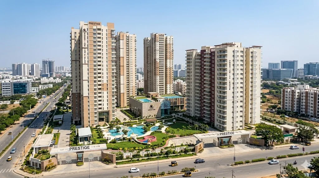 Overview of premium luxury apartments and gated communities by Prestige Group across prime locations in Hyderabad